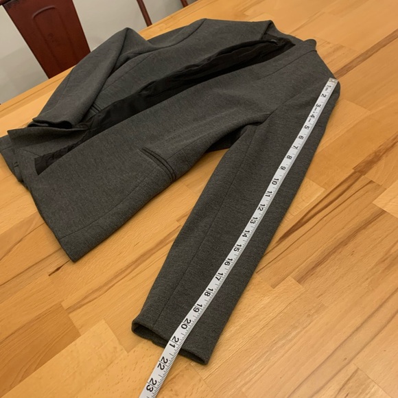 J.Crew Heather grey open blazer size 4 - Picture 15 of 16